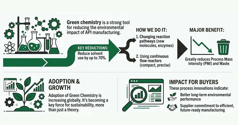 green chemistry and environmental innovation in api manufacturing