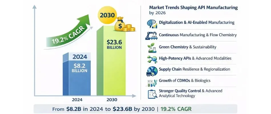 major trends influencing api manufacturing in 2026